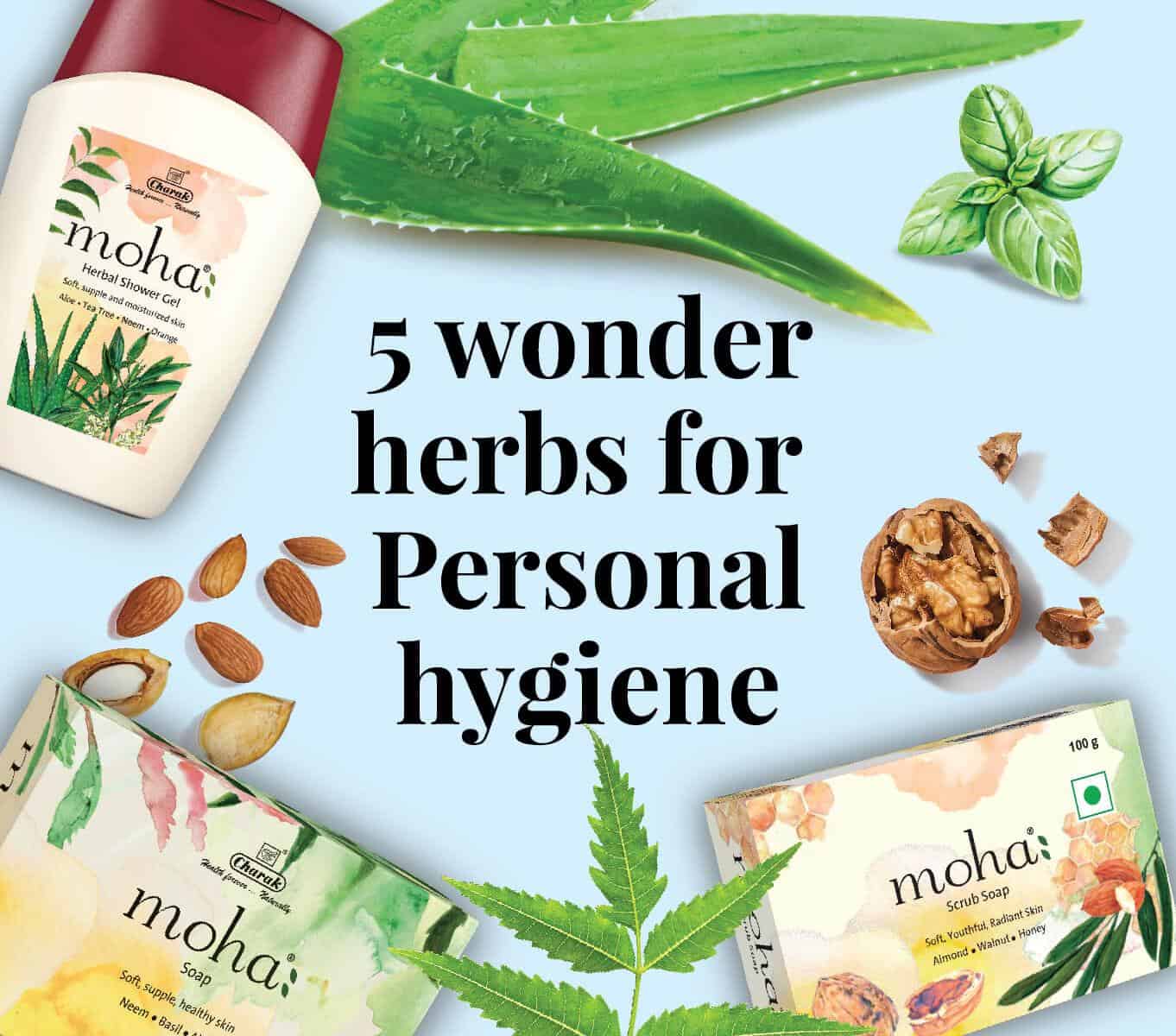 5 wonder herbs for Personal hygiene