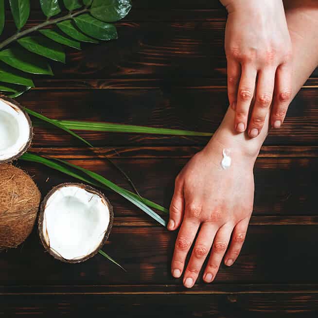 Coconut for skin care in winter