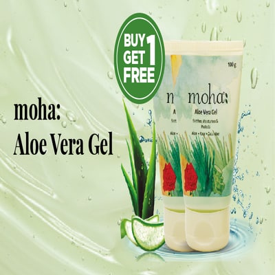 Grab the Best OFFER with moha Aloe Vera Gel [Buy 1 Get 1 Free]